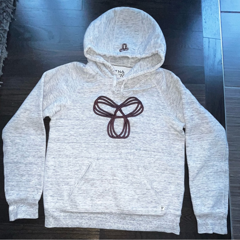 TNA Gray Hoodie with Black Logo